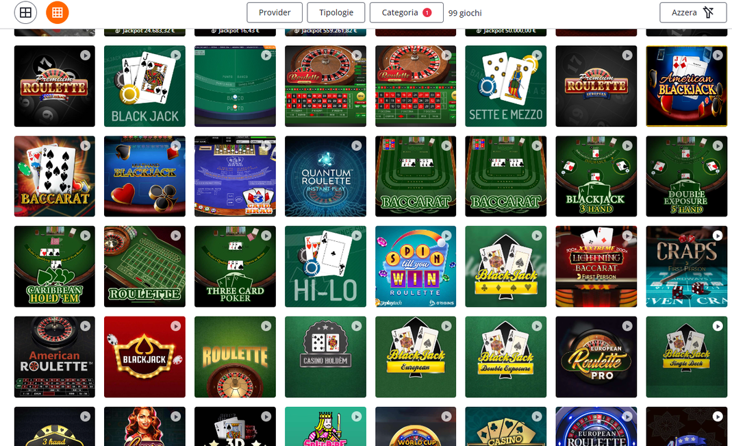 Betsson.it giochi da tavolo