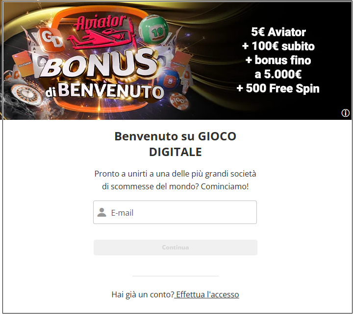 Come rigistrarsi su Gioco Digitale