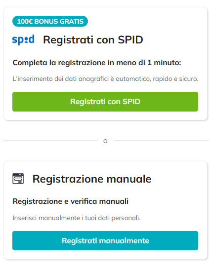 Registrazione su StarCasinò