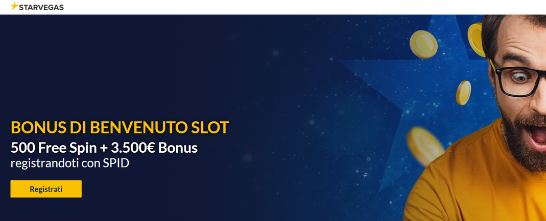 StarVegas Casino Bonus di benvenuito fino a 3.500€